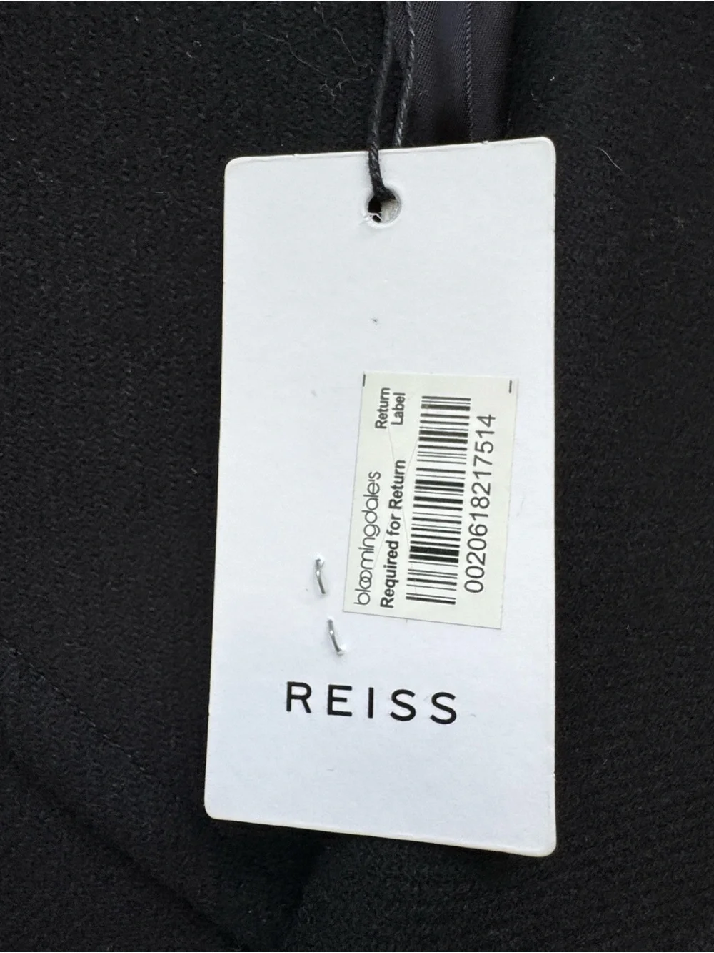 Reiss Caleb Military Overcoat Black Double Breasted Wool Blend Coat Men L NWT